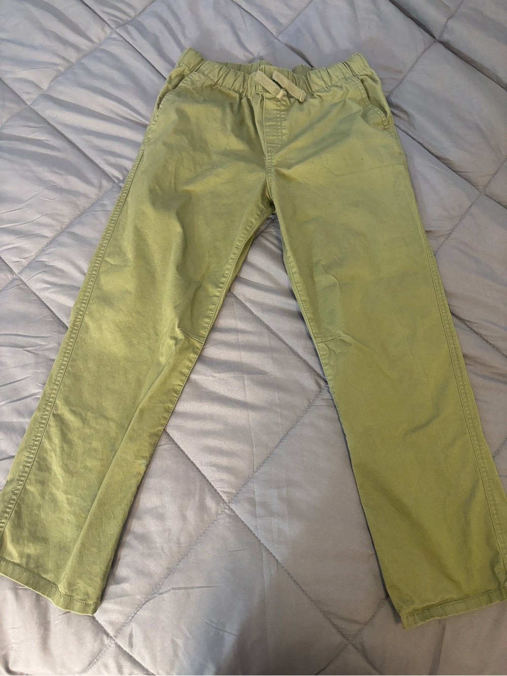 Cat & Jack Boys Light Green Cotton Drawstring Pants